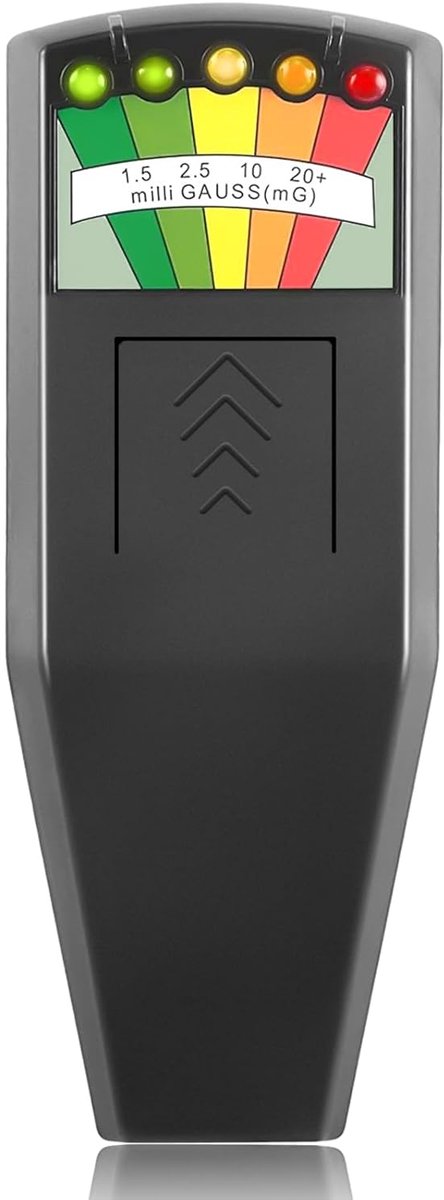 EMF Meter Handheld - 5 LED Indicator - Detecteert elektromagnetische straling - Ideaal voor thuis en ghost hunting - SnelShoppen