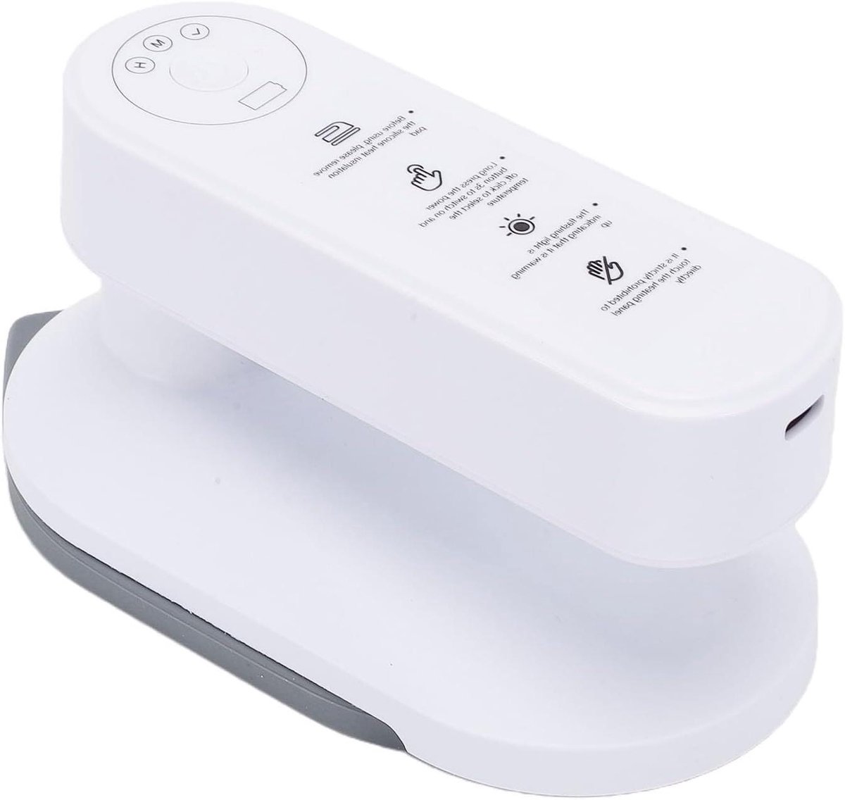 Draadloos Reisstrijkijzer - Handstoomstrijkijzer Compact - Kreukvrije Kleding - Geen Water Nodig - 5000 mAh Batterij - Wit