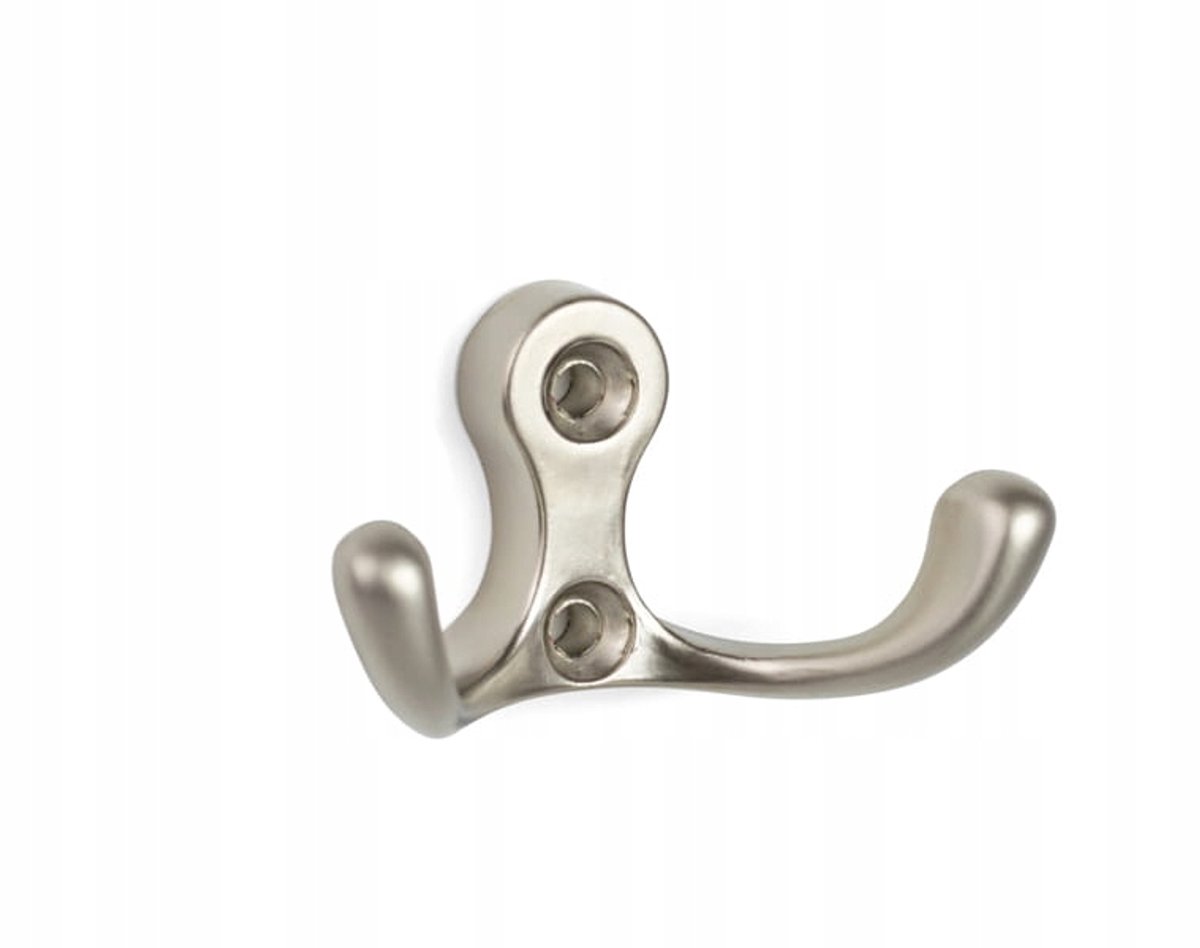 Kleine Satin Nikkel Kapstokhaak - Meubelaccessoire