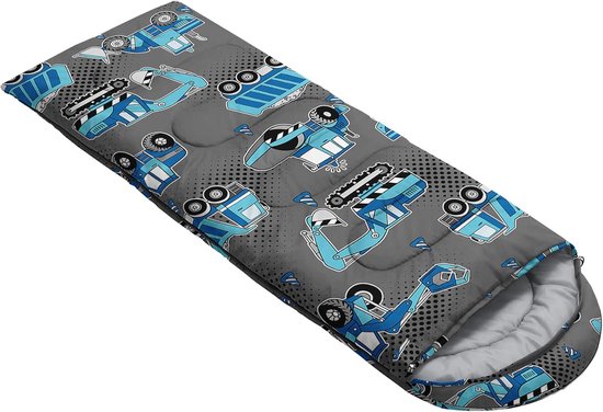 Kinder slaapzak - Reis slaapzak - Buiten kamperen - Waterdicht scheurvast - 228 cm lang - Auto print van Kinder — afbeelding 5