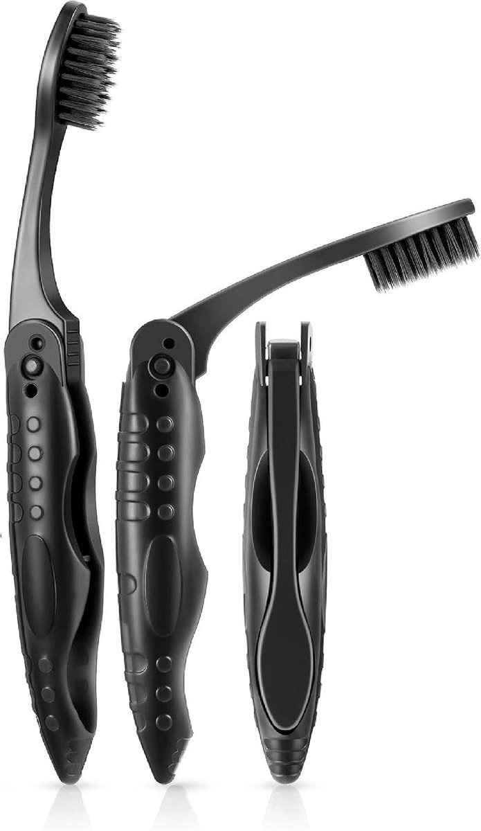 Reis-tandenborstel 3 stuks - inklapbare en opvouwbare - zachte tandenborstel - perfect voor reizen - ShopVlot