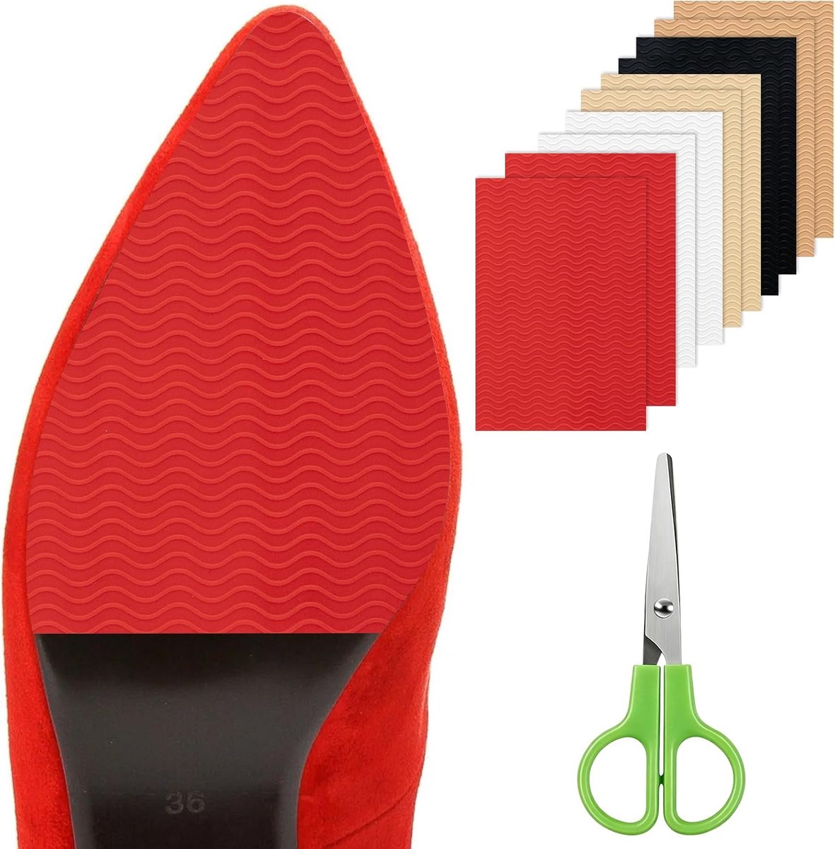 Schoengrepen Antislip - 10 stuks - Zelfklevend siliconen - Bescherming voor luxe schoenen - ShopVlot