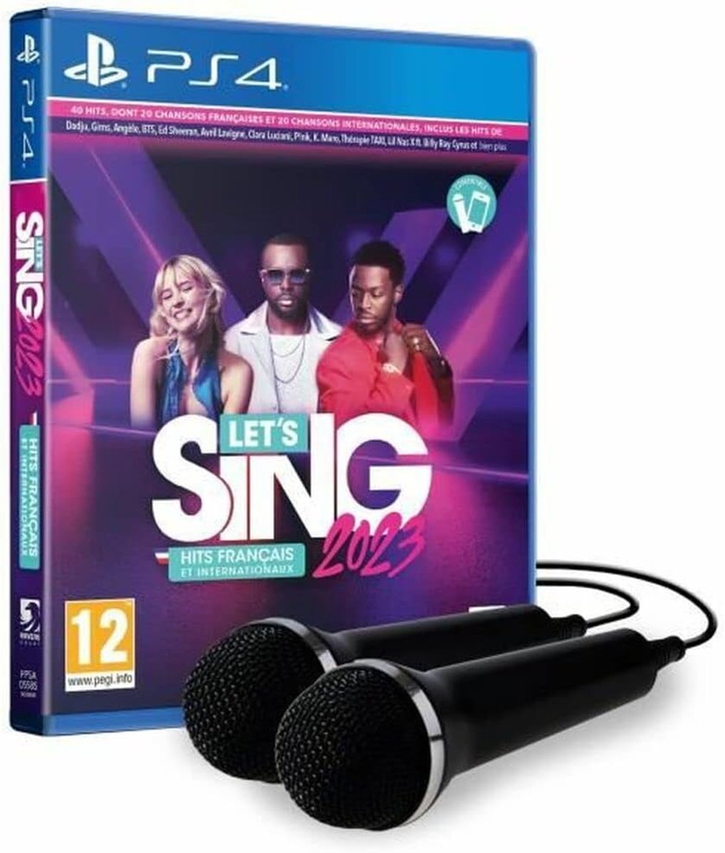 Let's Sing 2023 - karaoke spel - inclusief 2 microfoons - ideaal voor feestjes - ShopVlot