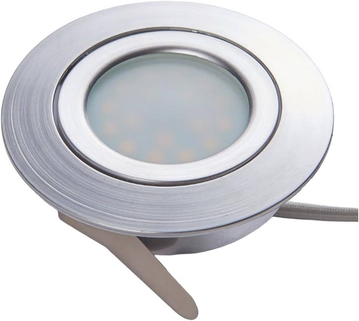 3er Set LED Andrej (modern) in Alu uit kunststof o.a. voor woon-/ eetkamer, inclusief lichtbron