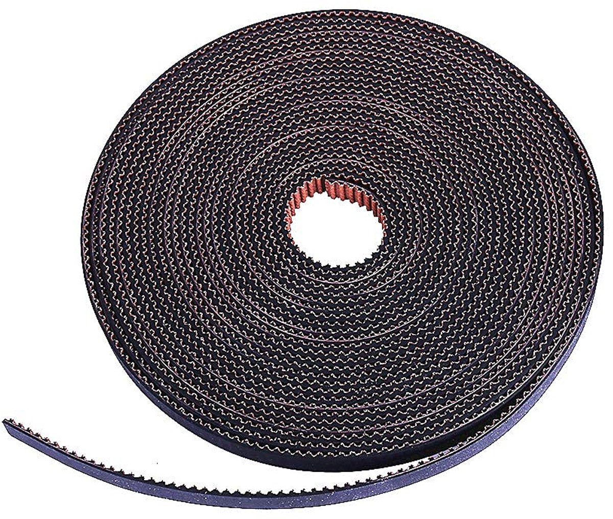 Print GT2 tandriem 6mm distributieriem antislip 3D Timing Belt 5M 6mm Width Non-Slip Version,for Prusa Ender 3 CR-10 3D Printer ect.(5M)