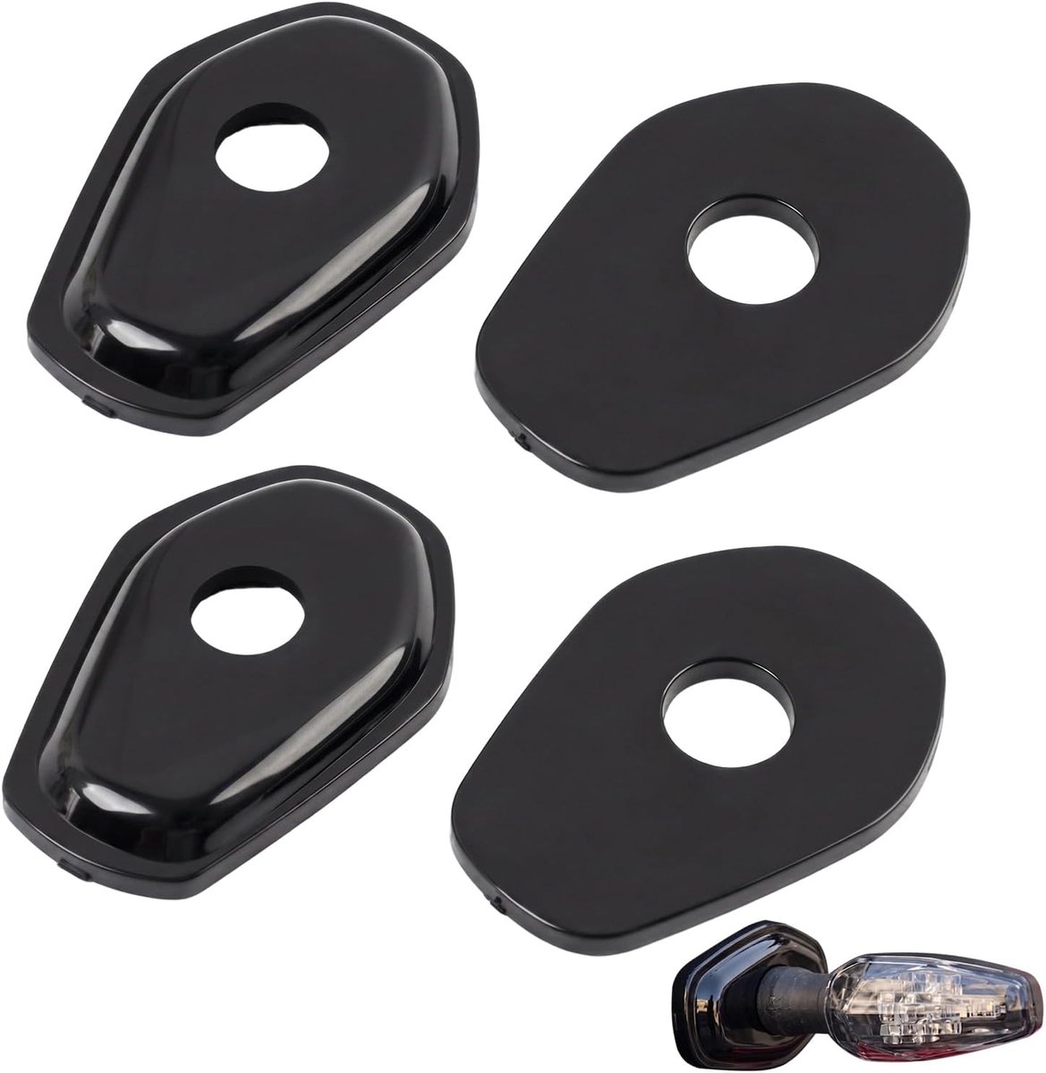 Knipperlichthouders motorfiets M8 M10 - adapter ABS-kunststof - schroefdraadbevestiging - eenvoudige montage - ShopVlot