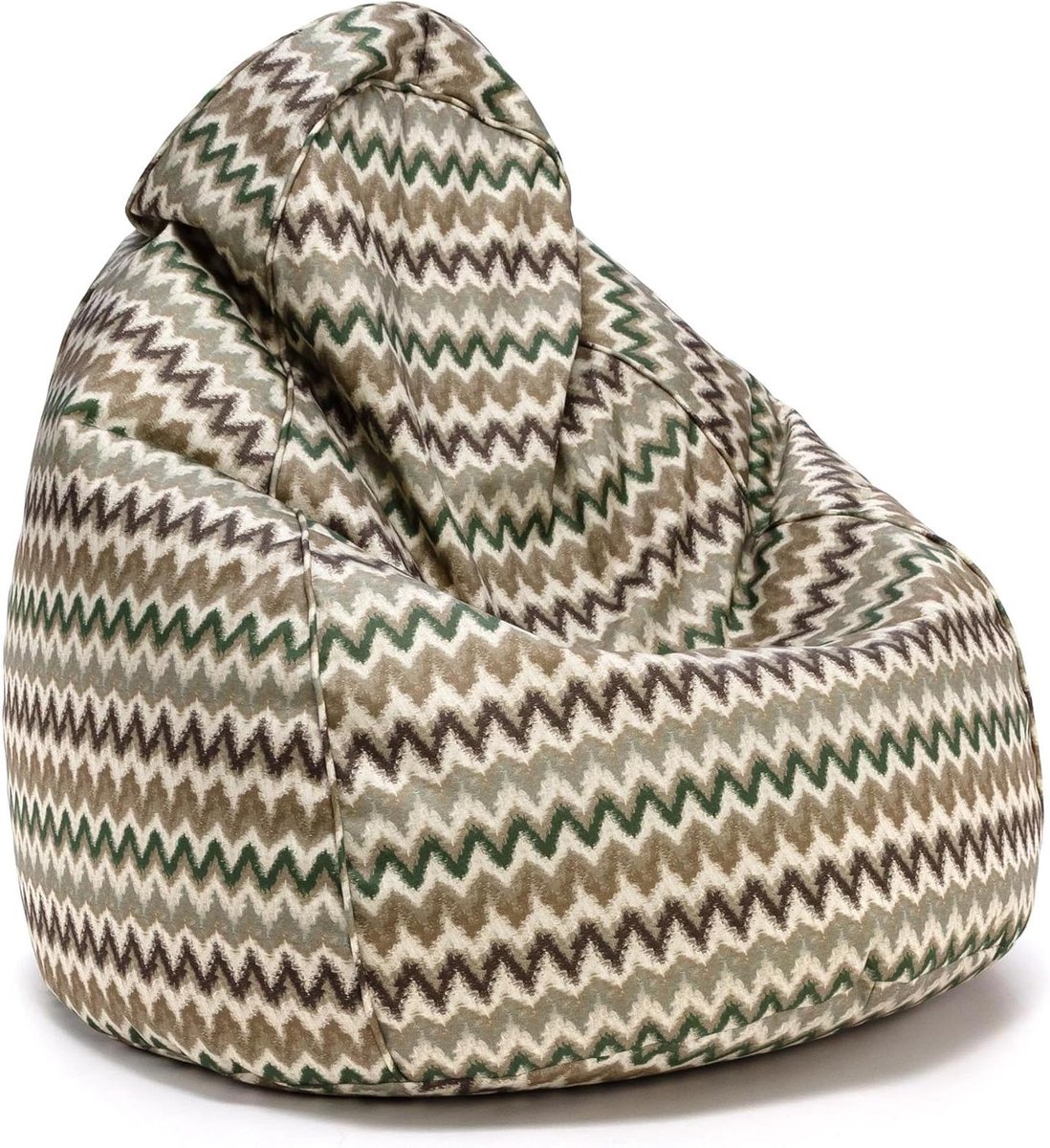 Zitzak Buiten - Poef Outdoor - Ontspannen Zitten - Waterafstotende Stof - 80x80x110 cm - Groen