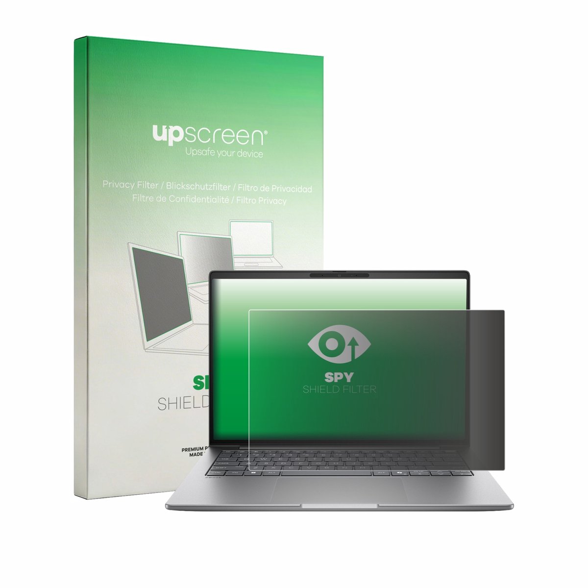 upscreen - privacyscherm voor HP Zbook 8 G2i 14" - privacy filter screenfilter Blauwlichtfilter
