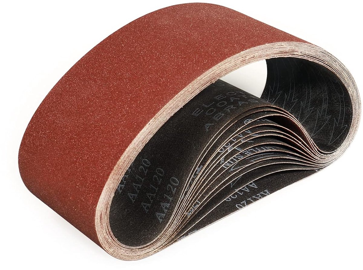 Schuurband 100 x 610 mm - 120 korrel - aluminiumoxide - ideaal voor schuren en polijsten - ShopVlot