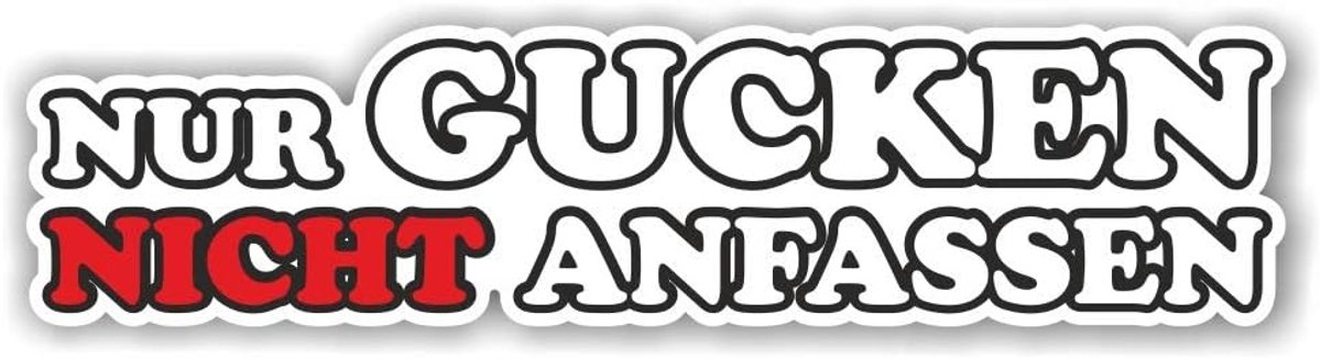 Auto sticker - 17 x 4 cm - hoogwaardig - grappige boodschap - unieke uitstraling - ShopVlot