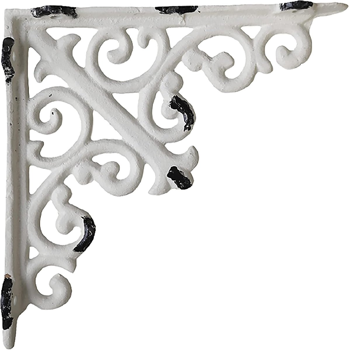 Plankdragers 15 x 15 cm - Gietijzer - Antieke look - Perfect voor rustieke inrichting - ShopVlot