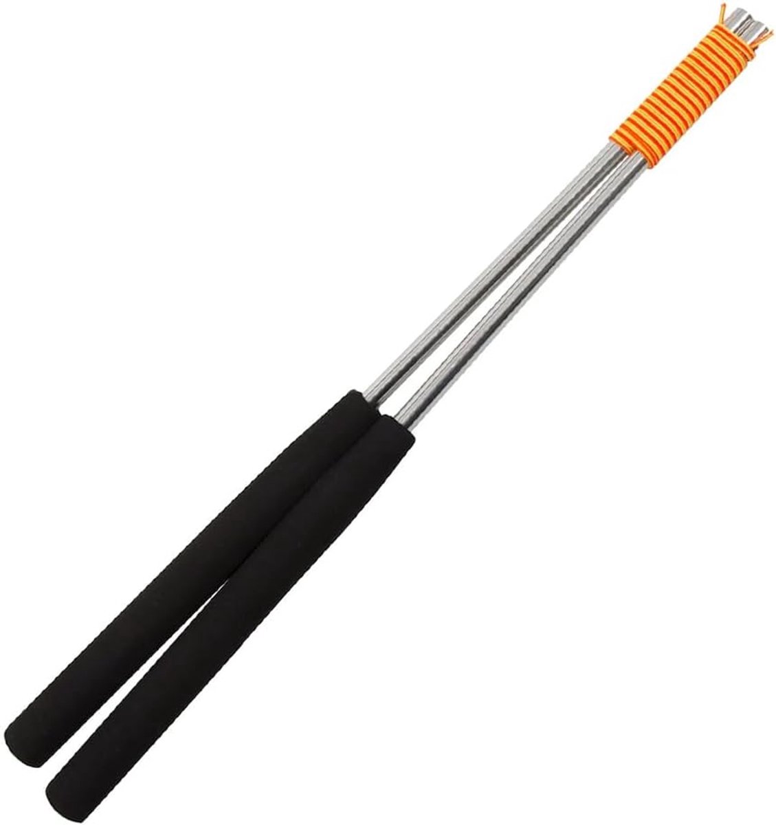 Diabolo sticks - aluminium handstokken - rubber grip - inclusief touw en leerapp - ShopVlot