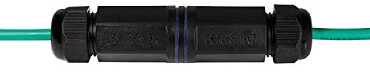 Outdoor patch kabel connector CAT 6 - 2 x RJ45 bus - IP67 waterproof - ideale bescherming voor netwerken - ShopVlot
