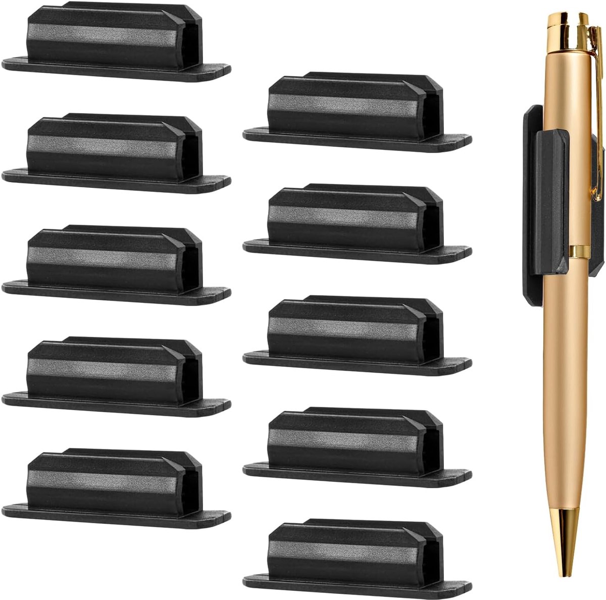 zelfklevende penhouders 10 stuks - siliconen - flexibel en stevig - ideaal voor bureau en koelkast - ShopVlot