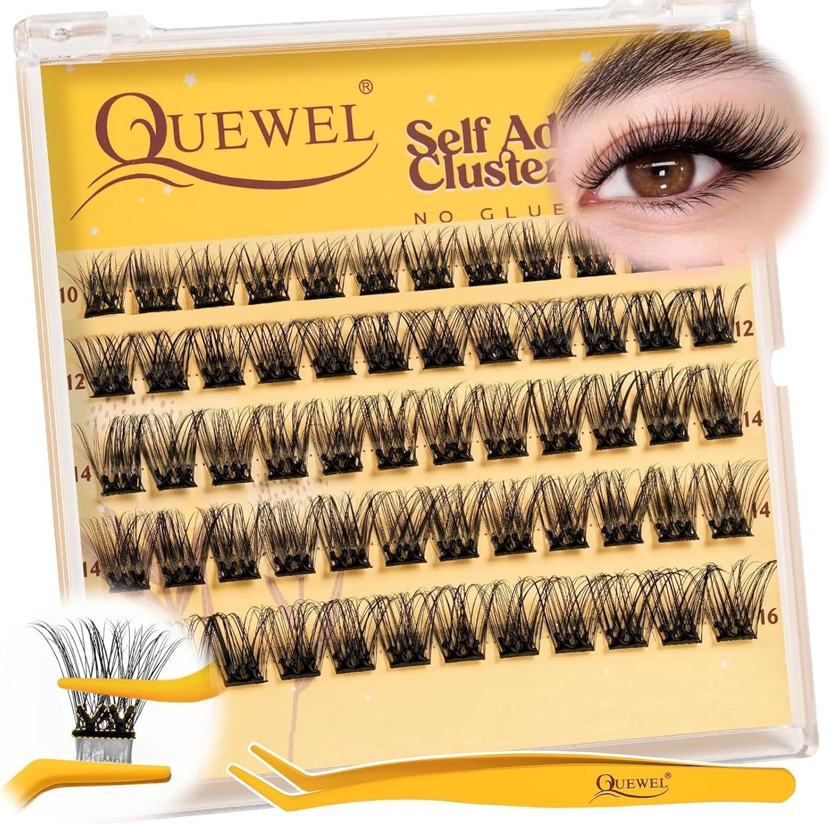 Nepwimpers 60 Stuks - Zelfklevend - Herbruikbaar - Eenvoudige applicatie voor beginners - ShopVlot