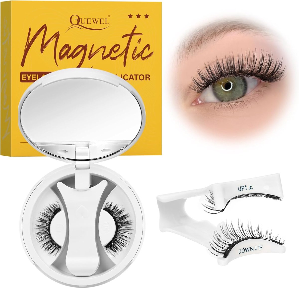 Ciglia magnetische riutilizzabile - zachte en comfortabele wimpers - beste pasvorm voor oogvorm - ShopVlot