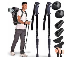 Verstelbare Nordic Walking Stokken - Lichtgewicht Aluminium, Anti-Shock