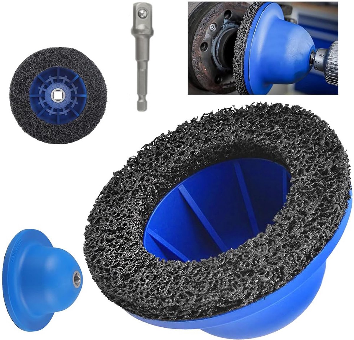 Wielnaafslijper 150 mm - Siliconen carbide - Voor het reinigen van wielnaven - ShopVlot