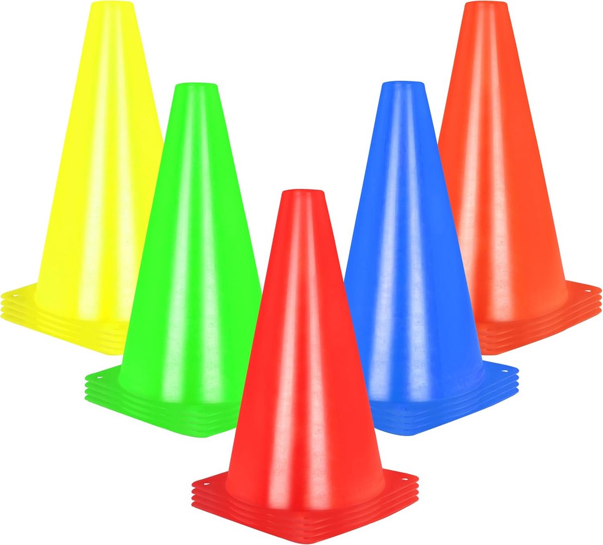 Sportconen 9-Inch - Plastic - Windbestendig - Ideaal voor training en evenementen - ShopVlot