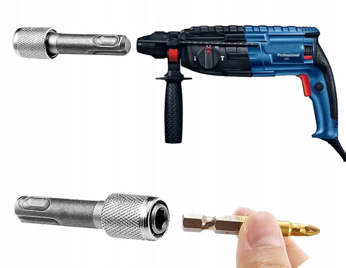 SDS Adapter voor Boormachine - Bithouder 60mm