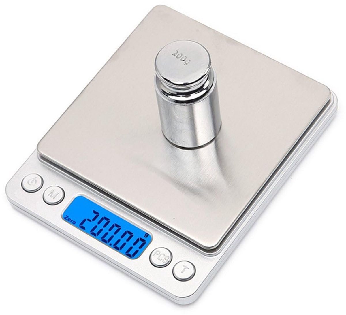 Digitale precisieweegschaal 0g tot 2kg - Compact - Zilver - Ideaal voor juwelen of kruiden - SnelShoppen