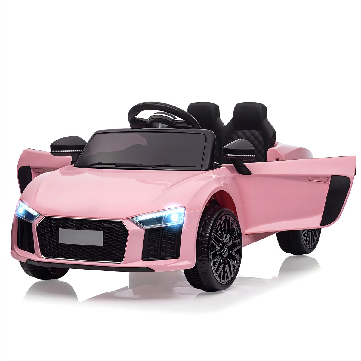 12V Elektrische Kinderauto - voor kinderen van 3-8 jaar buitenshuis - Roze