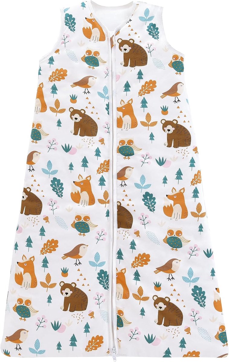 Slaapzak voor baby's, 2,5 TOG, winterslaapzak, babyslaapzak van katoen, kinderwinterslaapzak zonder mouwen, voor jongens en meisjes