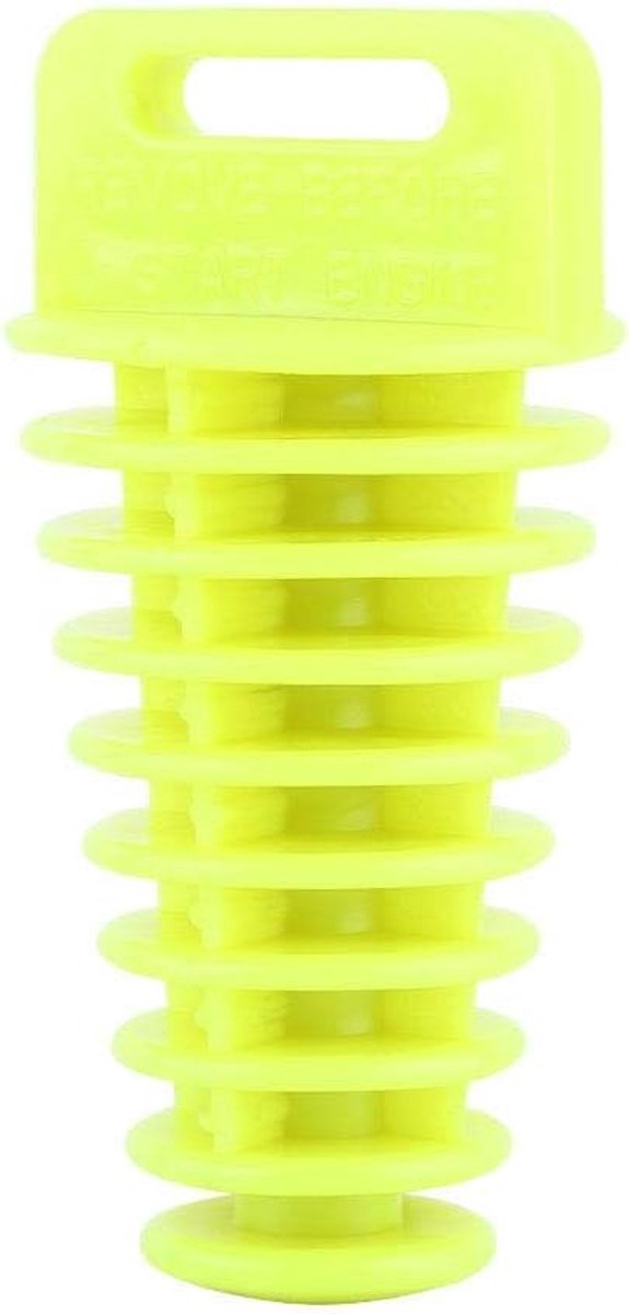 Uitlaat Wash Plug, uitlaat Pijp Uitlaat Demper Bung Wash Plug Voor 2-Takt 4-Takt Motorfiets Crossmotor ATV Quad(Fluorescerend geel)