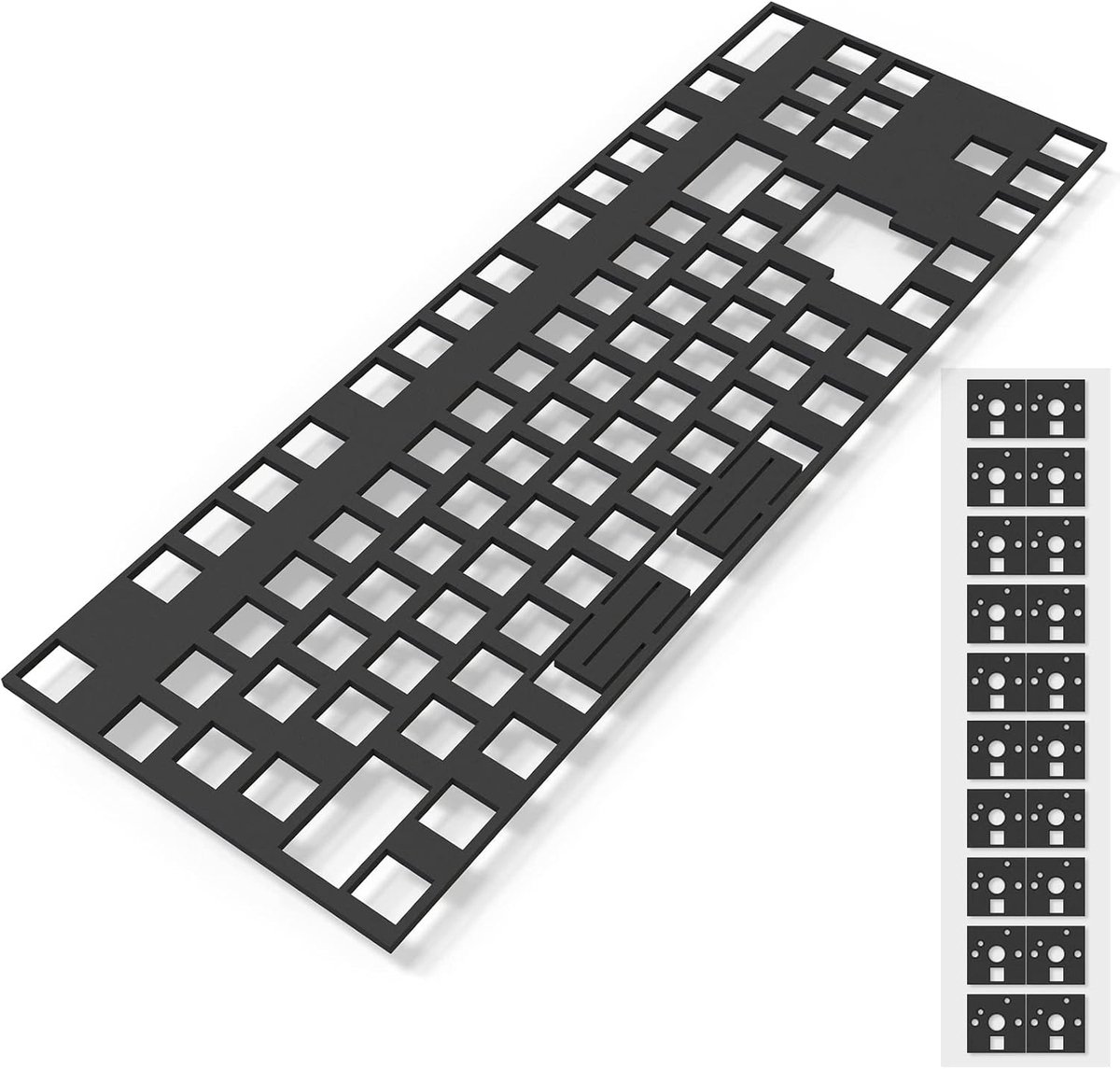 Toetsenbord Pcb Foam 87 lay-out Poron schakelaar pads 120 stuks en toetsenbord geluiddempers voor aangepast toetsenbord