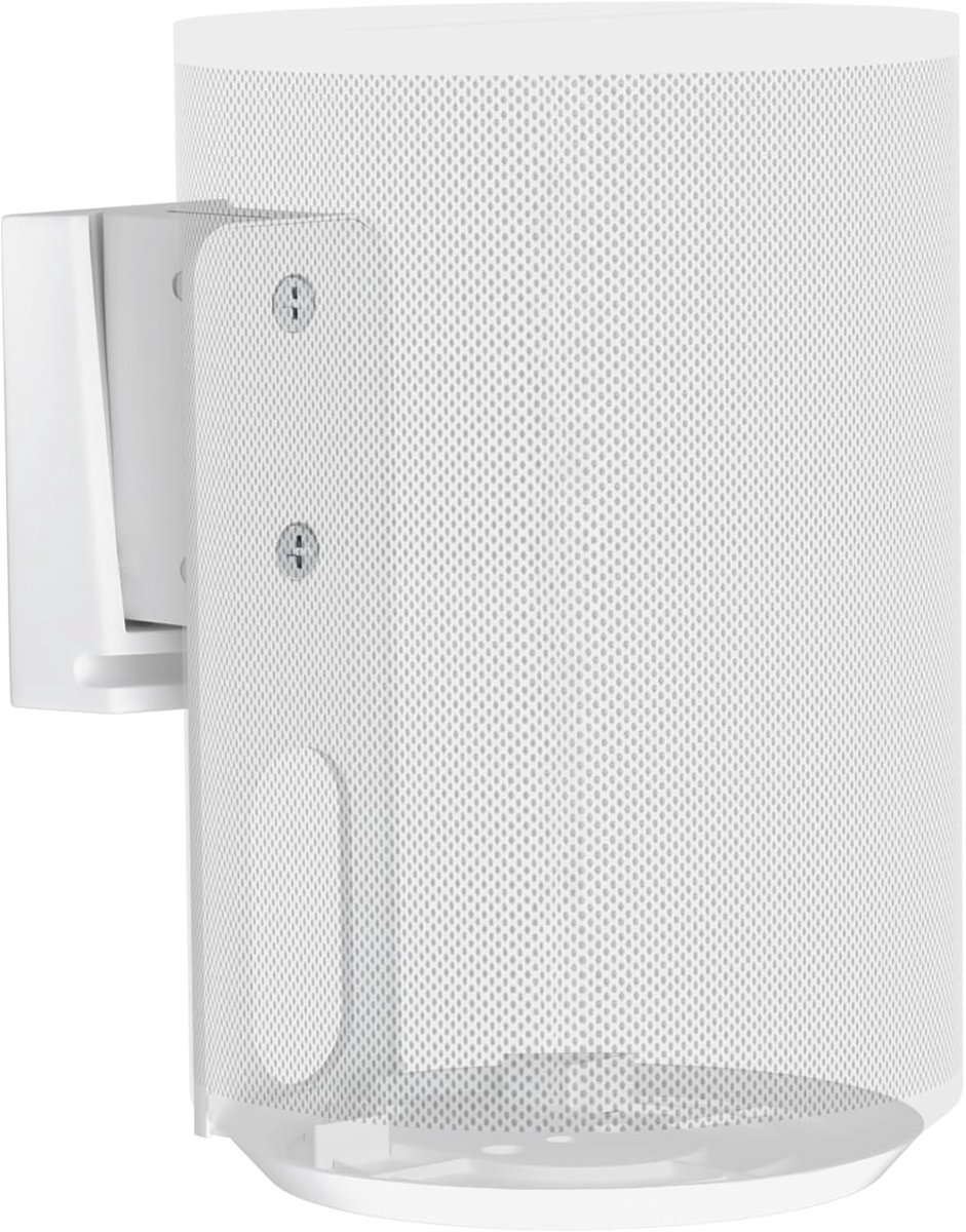 Wandhouder voor Sonos Era 100, draaibaar en kantelbaar, luidsprekerstandaard voor beter luisteren naar audio, kabelbeheer, gewichtscapaciteit 3 kg (1 stuk, wit)