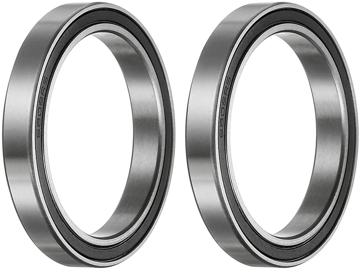Groefkogellagers - [40 mm boring x 52 mm buitendiameter x 7 mm dikte] dubbel afgedichte P6 lagers voor transmissie, transportbanden, chroomstaal, Z3