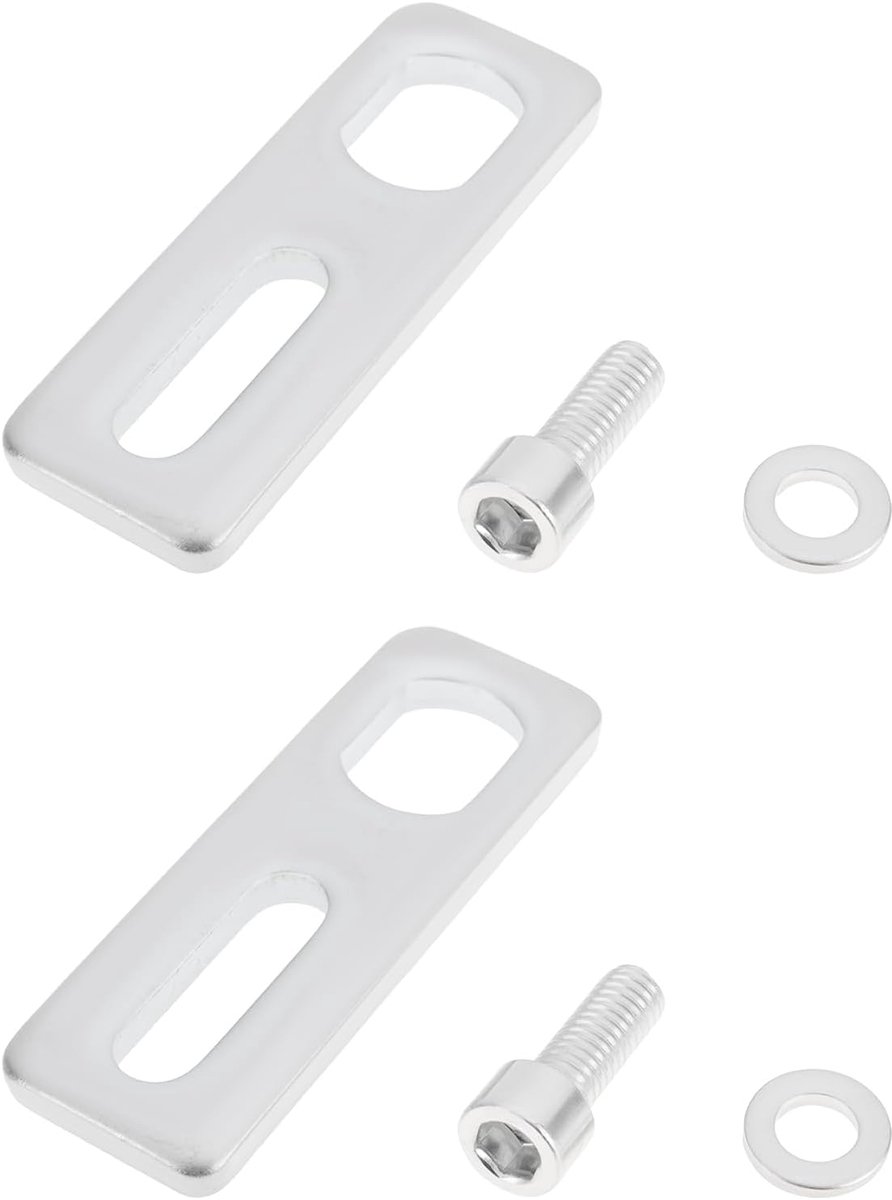 1 Paar 16mm Elektrische Fiets Koppel Armen Platte Pad 61x21x5mm/16x12mm voor Elektrische Scooter
