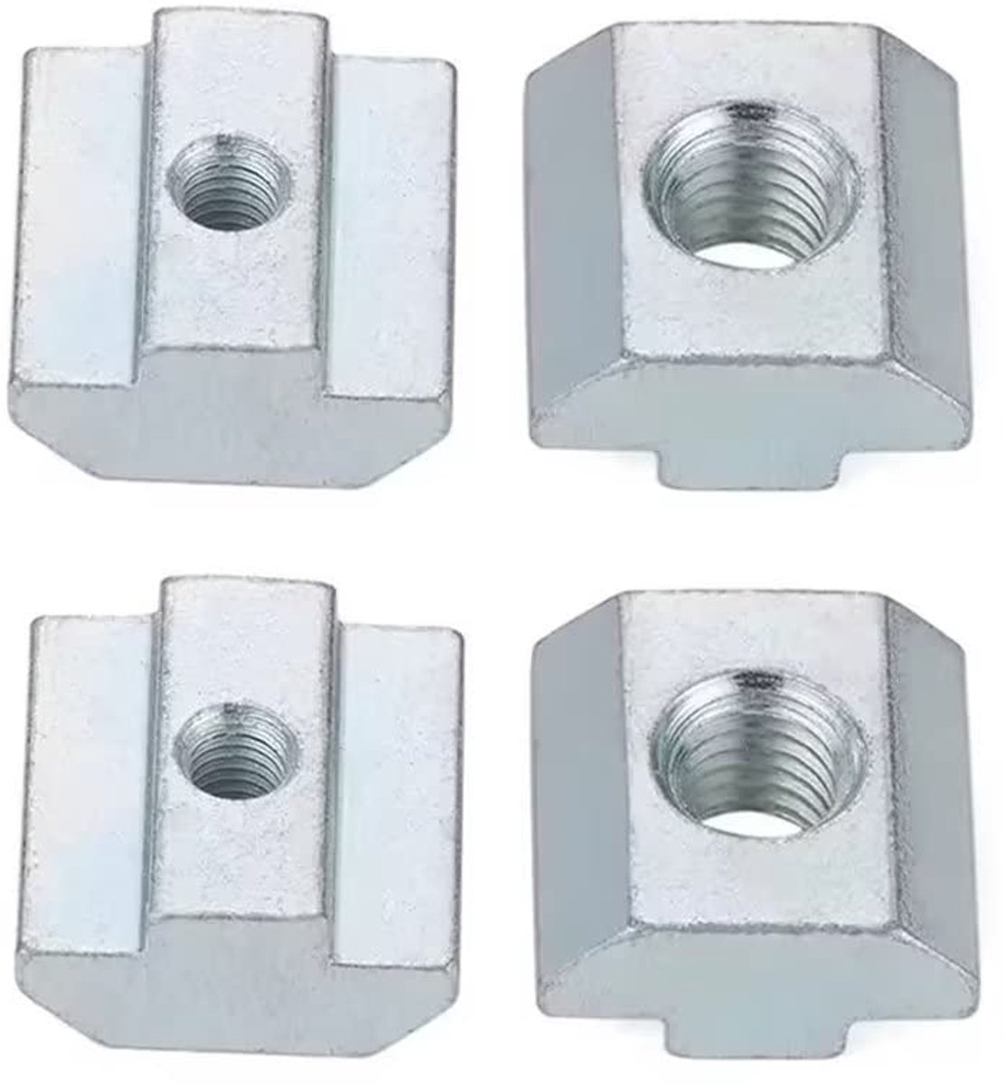 T-moeren glijmoeren met T-groef van koolstofstaal voor aluminium profiel (40 serie) M5, 10 stuks