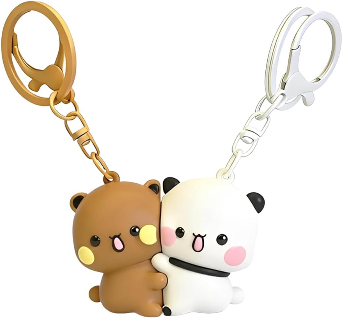 Dudu Sleutelhanger Met Anime Themas Set, Aantrekkelijke Vorm Van Cartoons Panda, Perfect Voor Tassen Hangers, Valentijnsgift