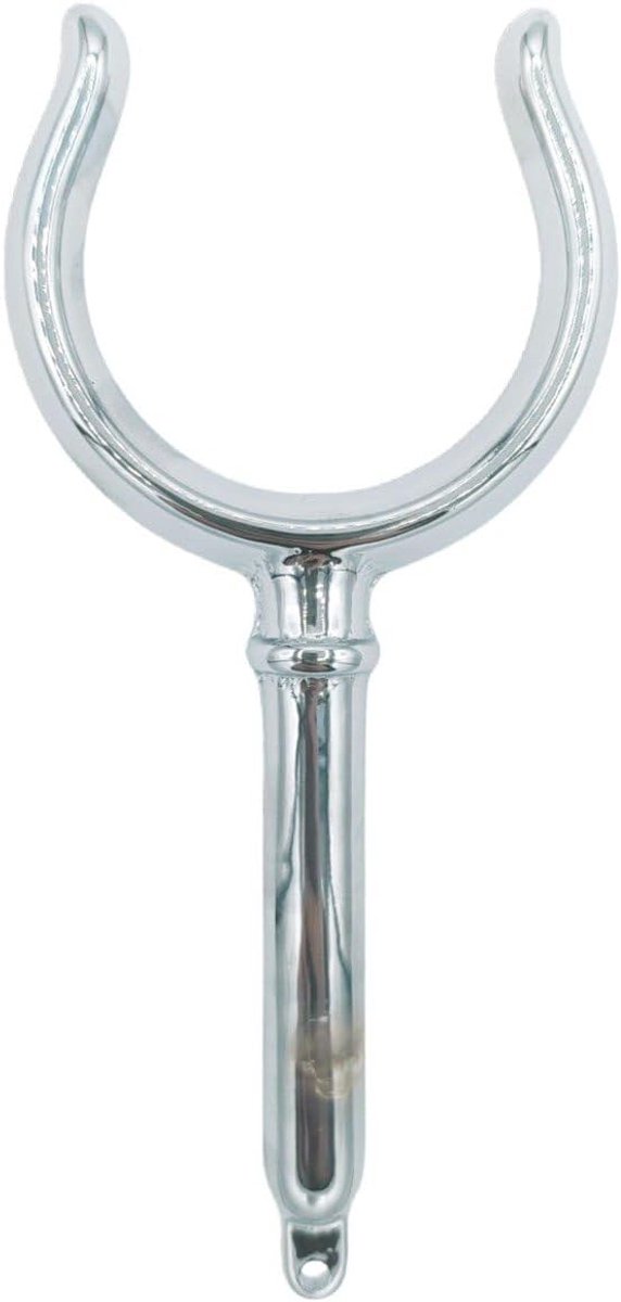 Bootsok van verchroomd messing, opening 48-58 mm, schacht 10-12 mm, corrosiebestendig, voor boten