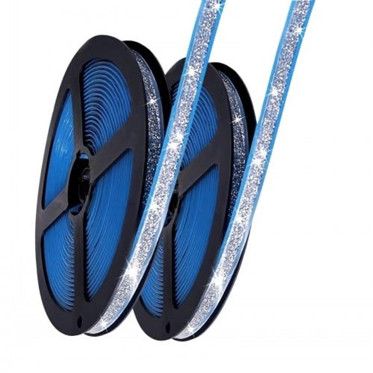 2 rollen flexibele afdichtingstape, tegeltape, waterdicht, voor tegels, plafondafdichting, fornuis, wastafel, tegelrand, zilver, elk 6 m