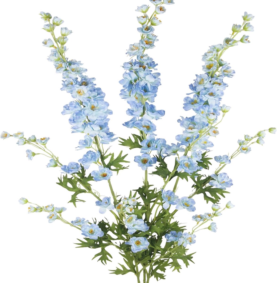 Kunstbloemen, riddersporen, kunstbloemen, dolphinium blauw, zijden bloemen, als echte decoratieve bloemen, lentebloemen, kunsttakken, lange steel, bloemen voor bruiloft, decoratie, vaas