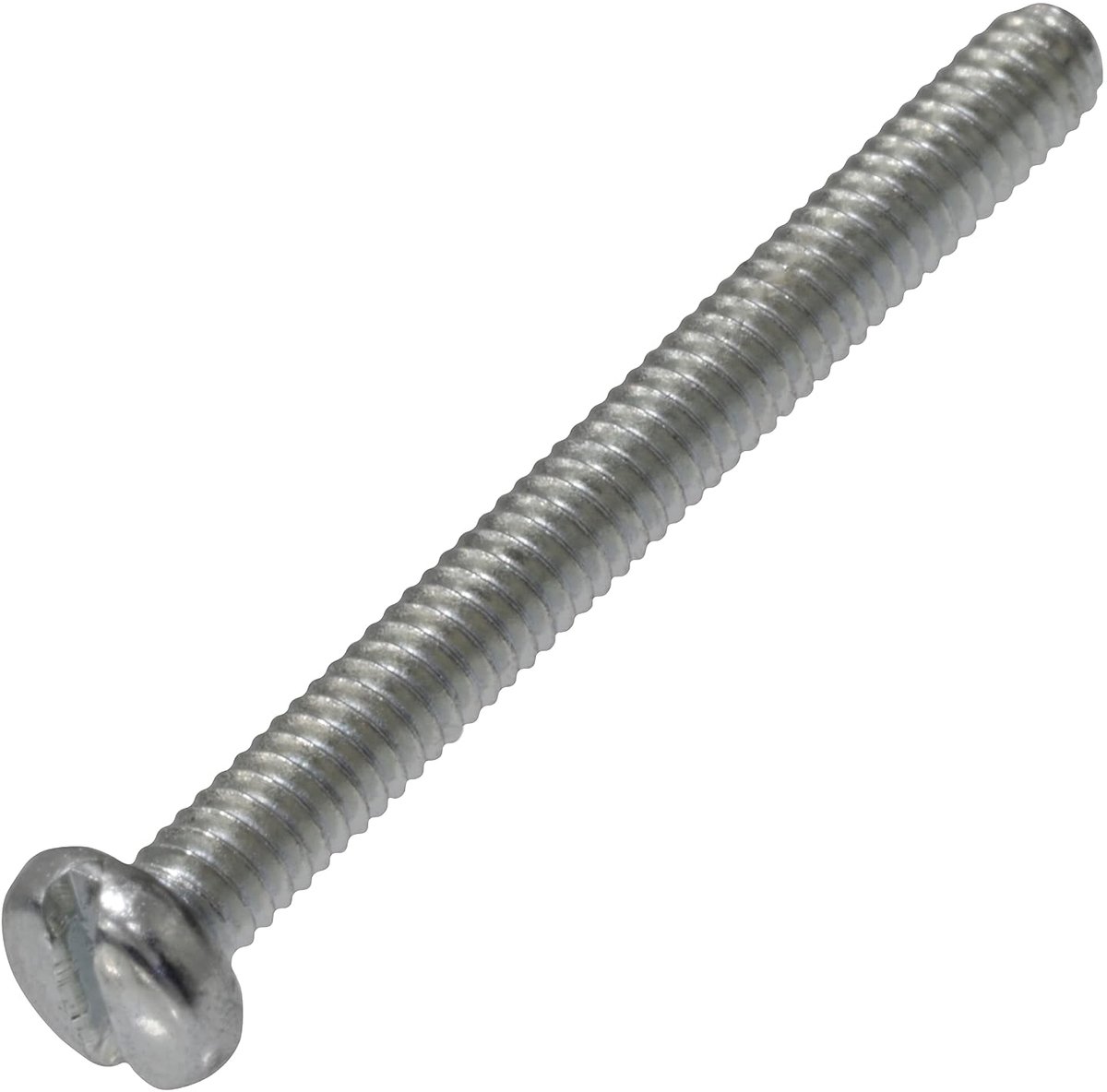 - C60097 - 20 stuks metalen schroeven met cilinderkop M2 x 20 mm met sleuf S - Montageschroeven - DIN 84 - hardheid 4,8 - van verzinkt staal - kleur zilver
