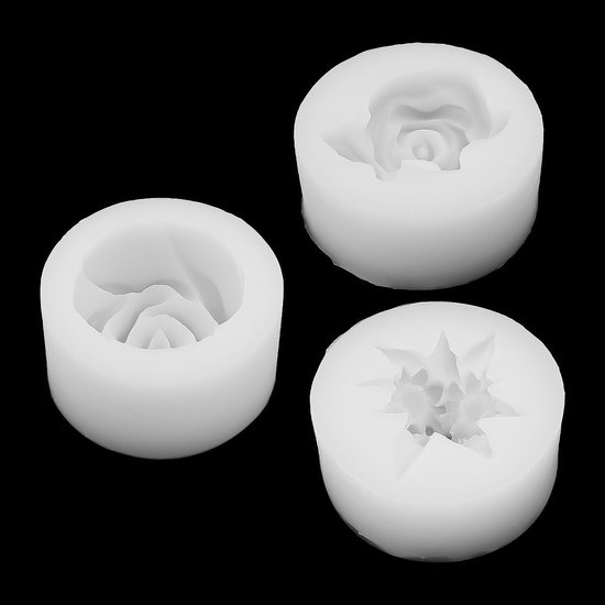 Bloemvormen voor het maken van kaarsen, Bloemvormen voor het maken van kaarsen, siliconenvormen voor sojawas, bijenwas, kaarsen maken, harsambacht — afbeelding 2
