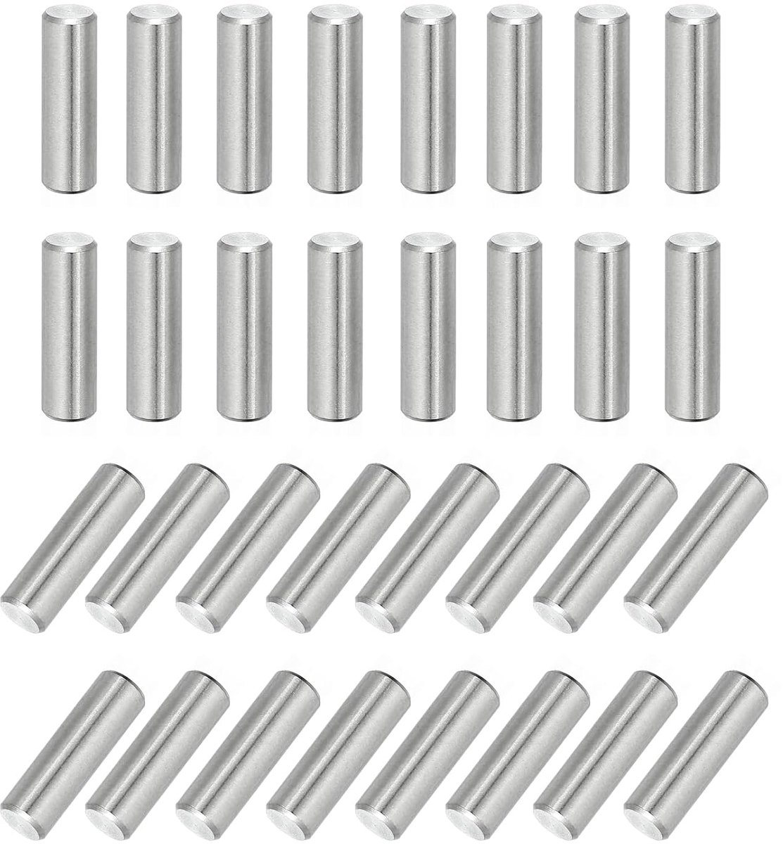 88 stuks 304 roestvrij staal cilinderstift 5mm diameter, 16mm lengte deuvelstiften metalen rekpen voor kledingkast commode kast boekenkast industrie huishouden meubels rekken