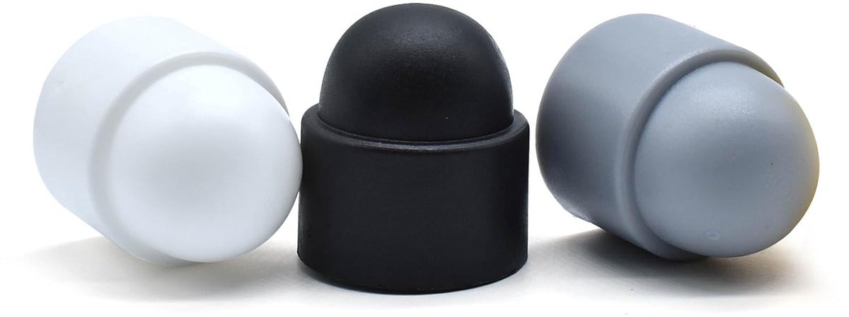 kunststof dop (ZWART, M12 (25 stuks))