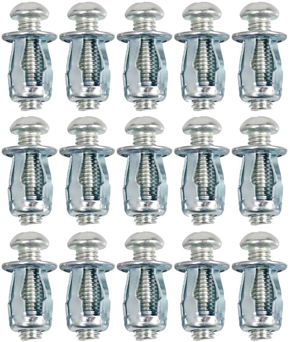 M4 x 20 mm met schroef, 15 stuks - metalen pluggen van verzinkt staal voor gipsplaat en holle wand PUNTO ES LIGHTING