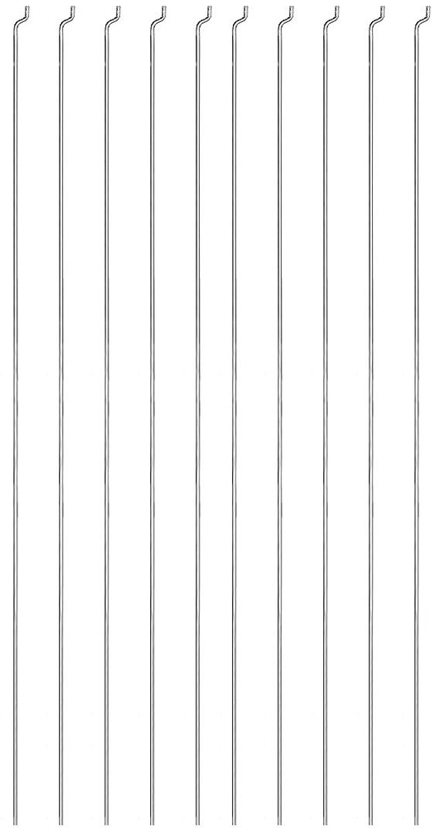 Sourcing map 1,5 mm x 300 mm (12 inch) stalen Z-trek-/drukstang-onderdelen voor RC-vliegtuigvliegtuig-bootvervanging (10 stuks)