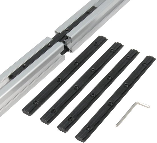 Rechte connector 7,1 inch joint bracket met M6 schroef voor 0,31" slot 3030 serie aluminium extrusie profiel, 4 stuks/verpakking — afbeelding 3