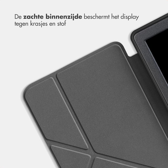iMoshion Ereader Cover / Hoesje Geschikt voor Kobo Libra Colour - iMoshion Origami Bookcase e-reader - Donkerblauw van iMoshion — afbeelding 5