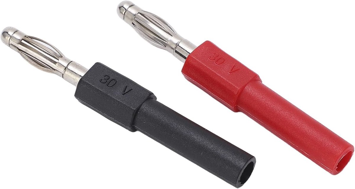 5Set J.20012 Banana Plug Connector 4mm Male Naar 2mm Female Multimeter Banana Plug Connector Adapter voor Multimeter Test Leads Probes