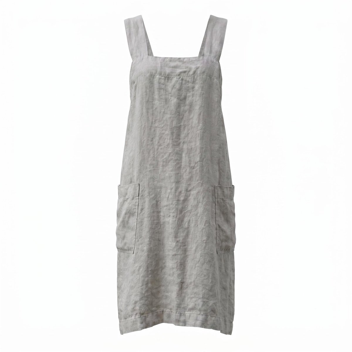 Casalora Schort met Gekruiste Rug voor Vrouwen met Zakken Schort voor Werk Tuinieren Koken Schilderen Bakken - Unisex - Lengte:97.9 / Borst: 102 - XL - Grijs