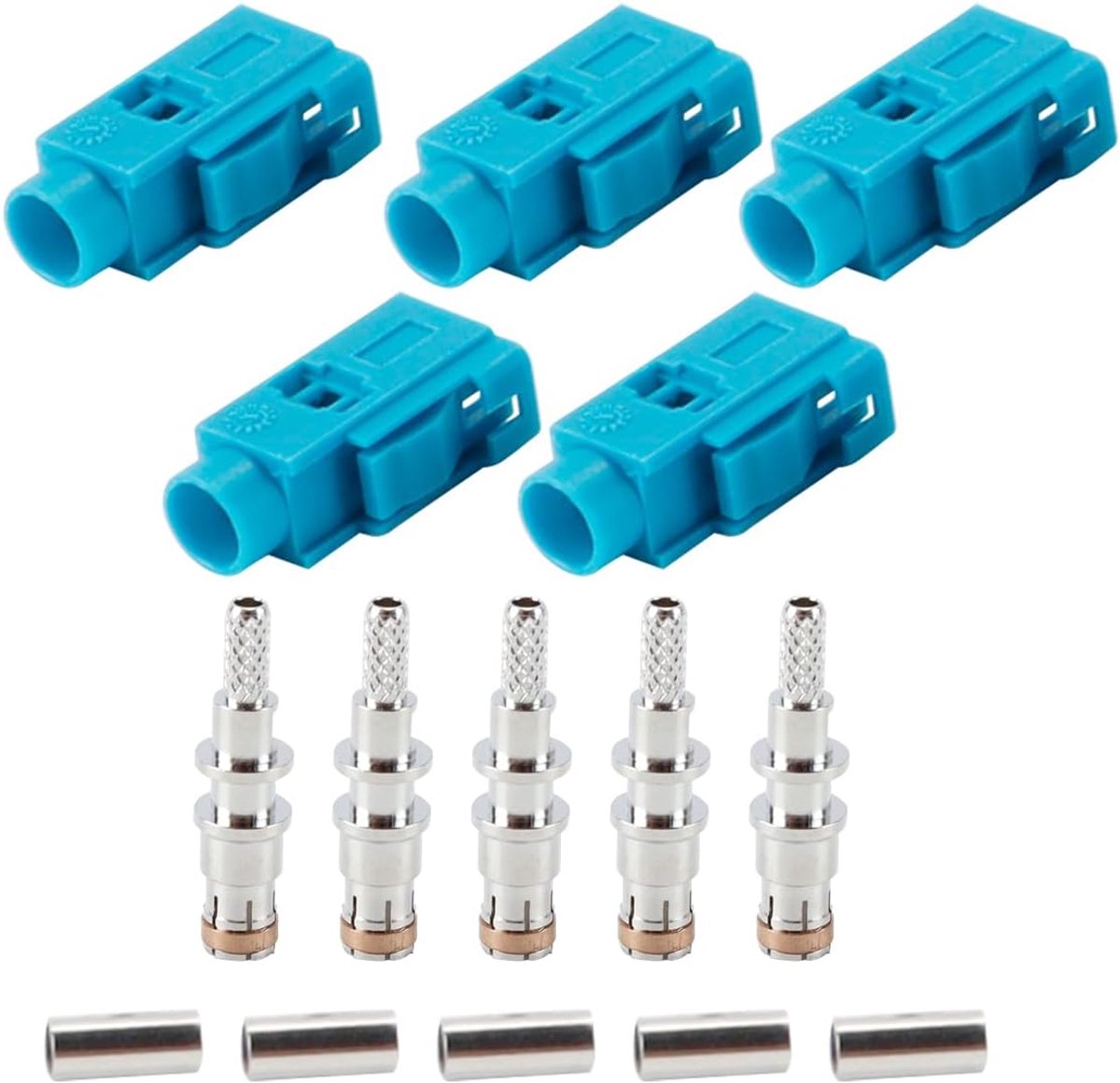 Antenneconnector reparatieset - 5Pcs Fakra female connector - voor RG174/RG316 - perfecte aansluiting - SnelShoppen