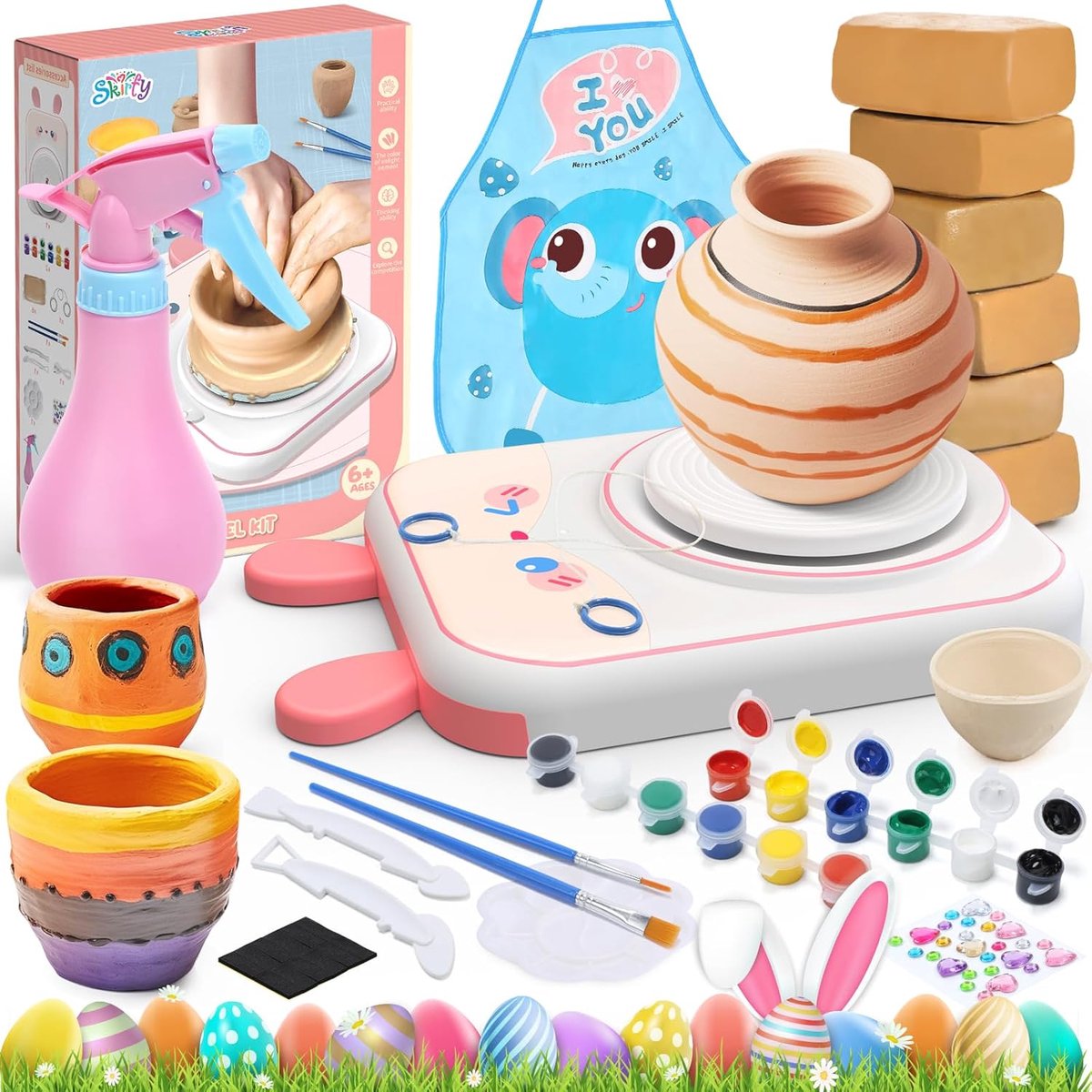 Pottenbakkerswiel voor kinderen - creatief - leuk voor hobby's - SnelShoppen
