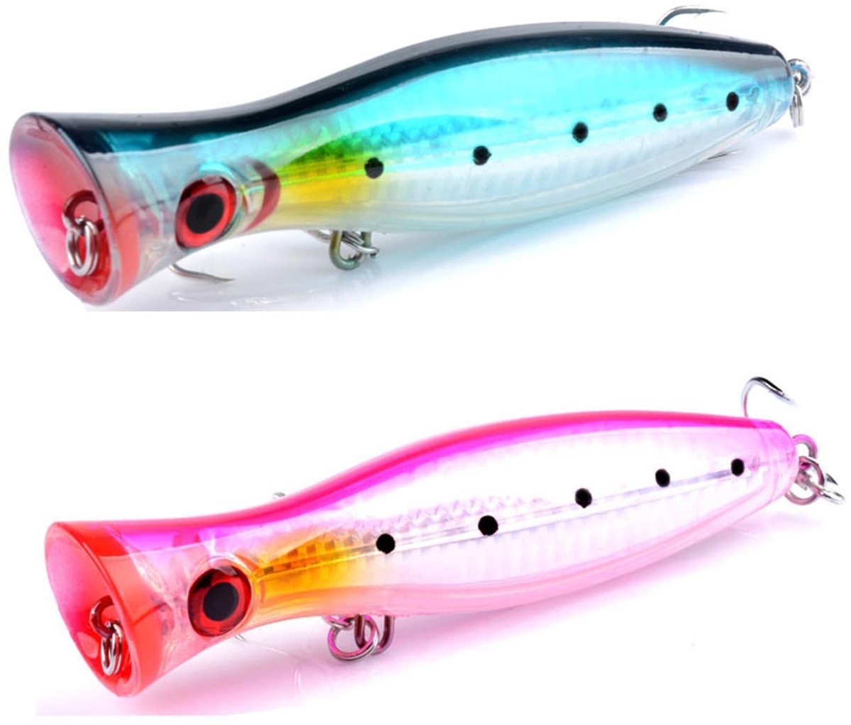 Drijvende popper vissen lokken 40,3 g - hard kunstaas voor baars en snoek - topwater design voor effectieve vangst - ShopVlot